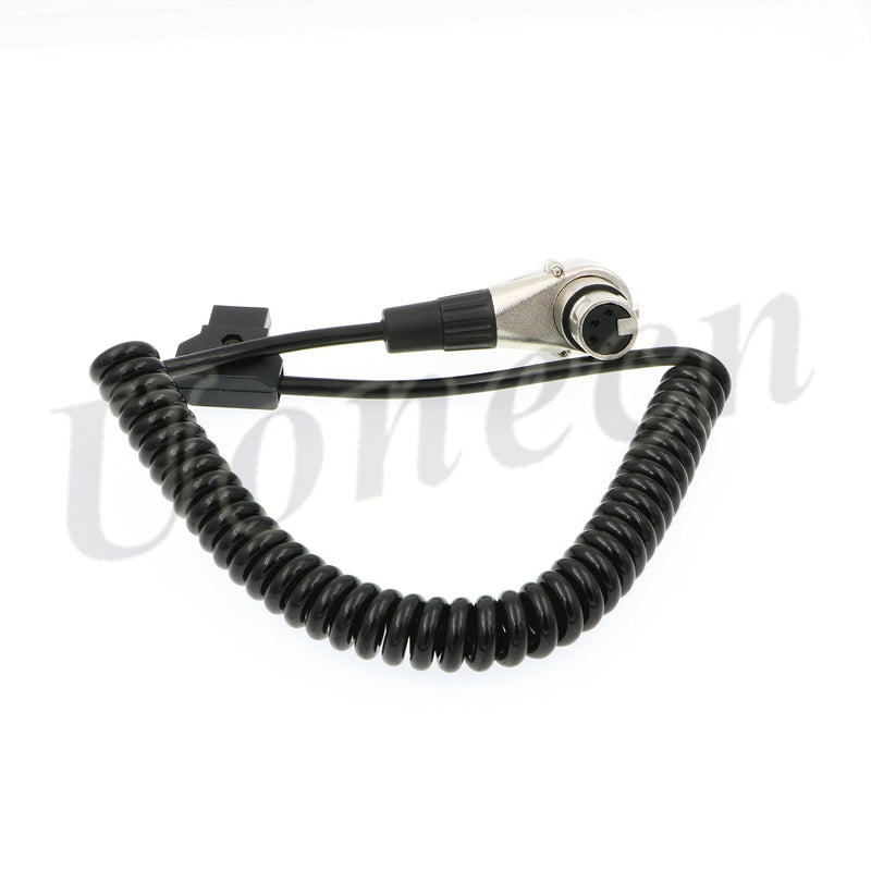 [Australia - AusPower] - For ARRI ALEXA Camera Cable Right Angle 90 Degree XLR 4 Pin Female to D-tap Power Spring Cable for Supply Battery Adapter 