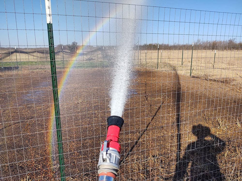 [Australia - AusPower] - RosyOcean Fire Hose Nozzle 1-1/2 Inch NST/NH Thermoplastic Fire Equipment Industial Heavey Duty Spray Jet Fog Nozzle 1.5"NH/NST 