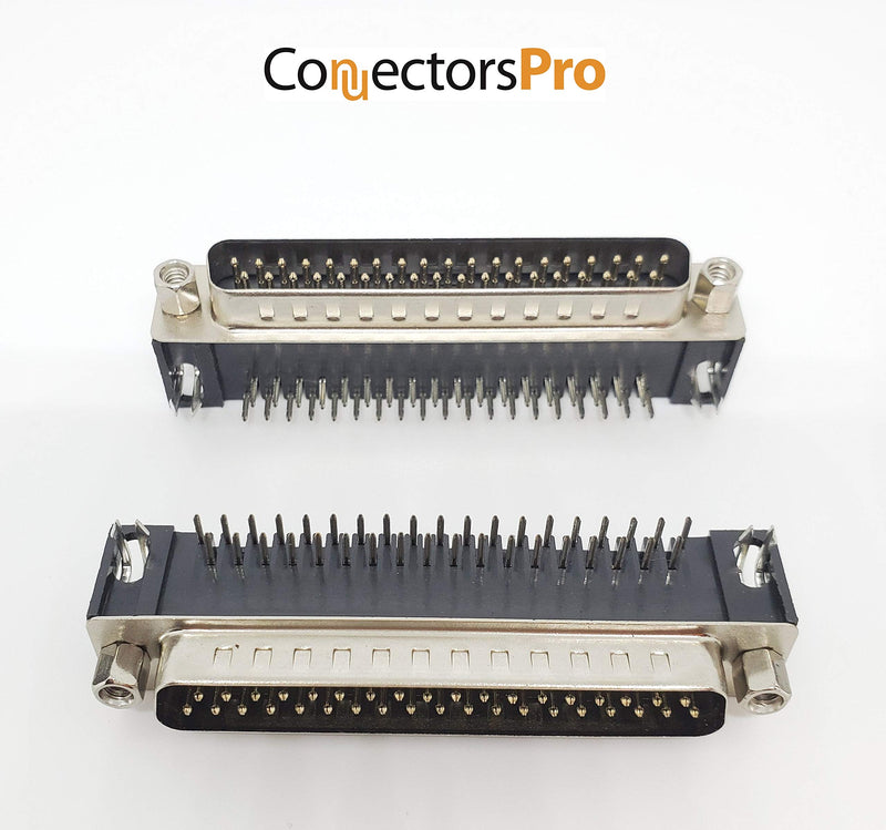 [Australia - AusPower] - Pc Accessories - Connectors Pro 6-Pack DB37 Male Right Angle PCB Mount Connector, D-Sub 37 Pins 90 Degree PC Board DR37 M, 6-PK 