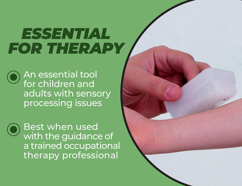 [Australia - AusPower] - Wilbarger Therapy Brush - Therapressure Brush for Occupational Therapy for Sensory Brushing – Designed by Patricia Wilbarger – Use as Part of The Wilbarger Brushing Protocol – 12 Pack 