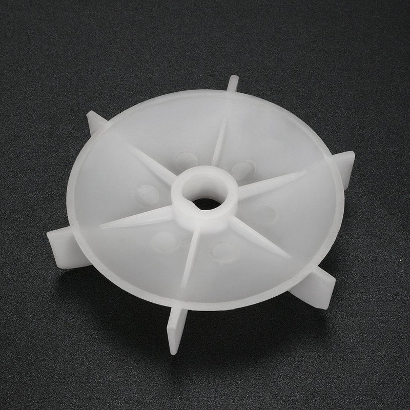 [Australia - AusPower] - uxcell Motor Fan Blade 103mmx14mm D Shape Bore White Engineering Plastic with 6 Vanes 
