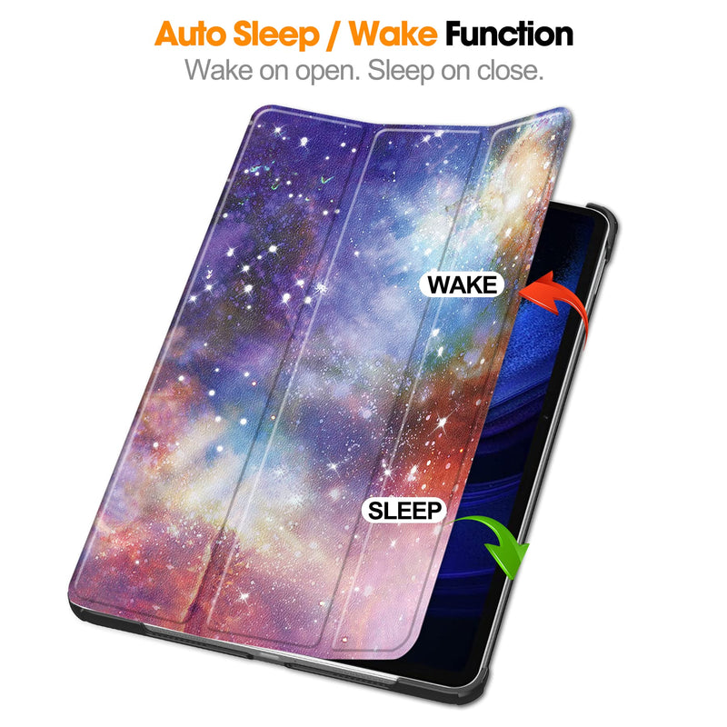 [Australia - AusPower] - Smart Case for XIAOMI Pad 6 11'', Ratesell Lightweight Trifold Stand Smart Case Cover with Auto Wake/Sleep for XIAOMI Pad 6 Outer Space 