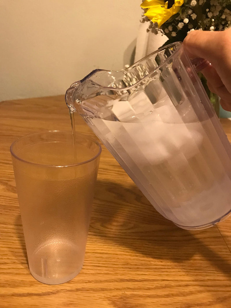 [Australia - AusPower] - Clear SAN Plastic Beverage Pitcher 32oz. Plastic, Serve Soda, Lemonade, Juice,For Bars, Parties 
