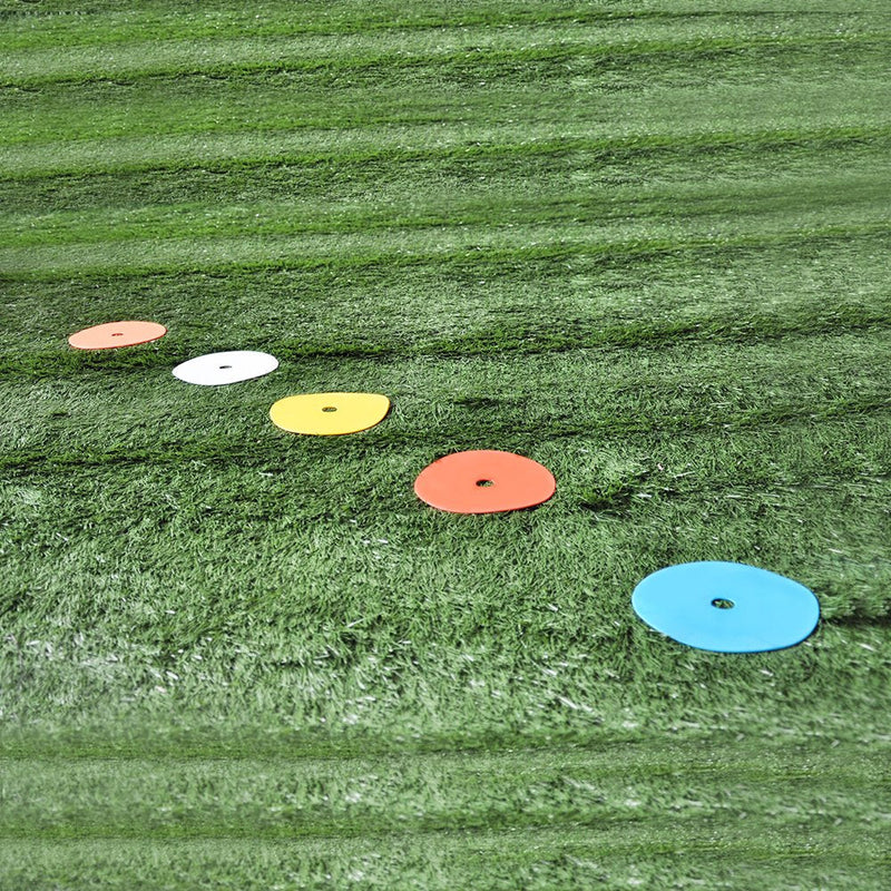 [Australia - AusPower] - Eco Walker Flat Cones Spot Markers Soccer Basketball Sports Speed Agility Training (Set of 10) GREEN 
