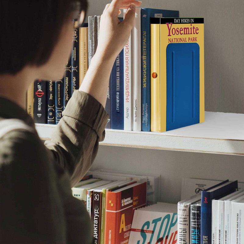 [Australia - AusPower] - Acrimet Premium Metal Bookends (Heavy Duty) (Deep Blue Color) (1 Pair) 