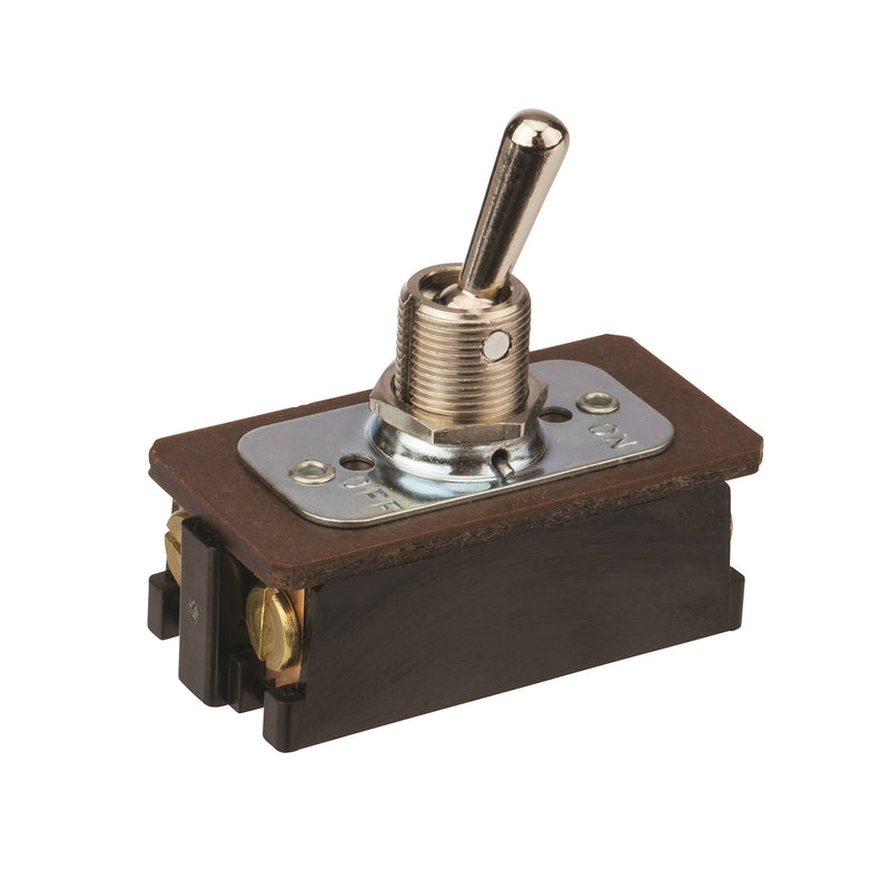 [Australia - AusPower] - Toggle Switch, Maintained Contact and Multiple Pole, On Off Circut Function, DPST, Brass/Nickel Actuator, 20/10 amps at 125/250 VAC/DC, Screws Connection 