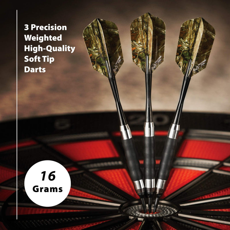 [Australia - AusPower] - Fat Cat Realtree Hardwoods HD Camo Soft Tip Darts with Storage/Travel Case, 16 Grams 