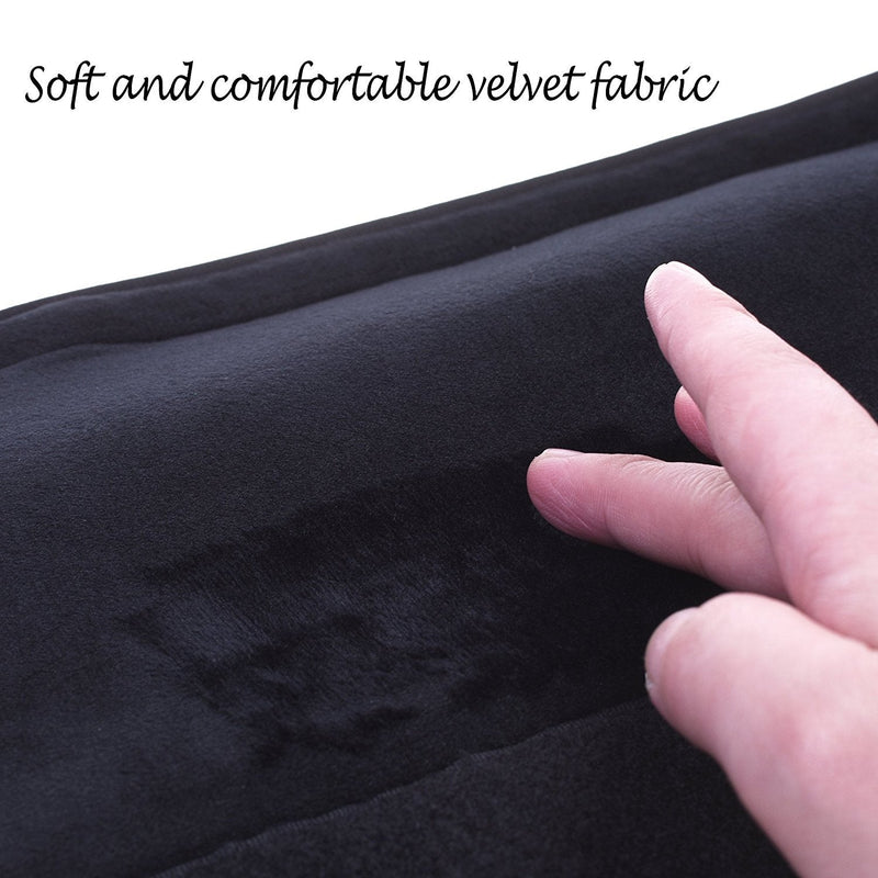 [Australia - AusPower] - Wanty 2 Pieces Home Office Polyester Removable Durable Machine Washable Office Chair Armrest Slipcovers Covers Protect Armrests (Black) Black 