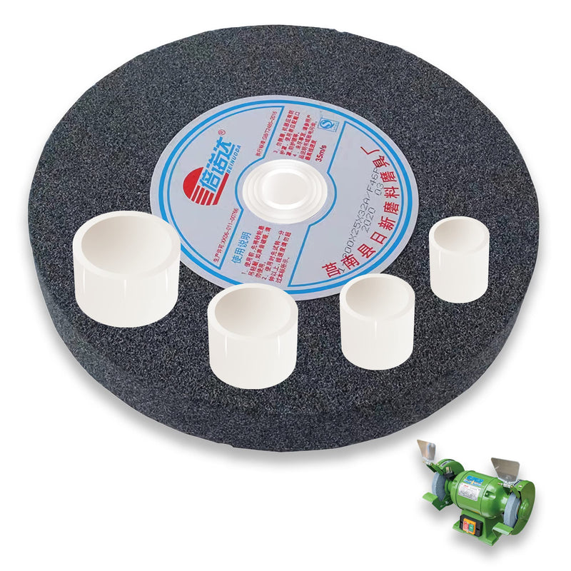 [Australia - AusPower] - Reducing Bushing Adapters for Bench Grinding Wheels 8 PCS(2 Sets) Arbor Adapters 3/4" Thick from 1-1/4" to 1", 3/4", 5/8" 2 sets 3/4" Thick 