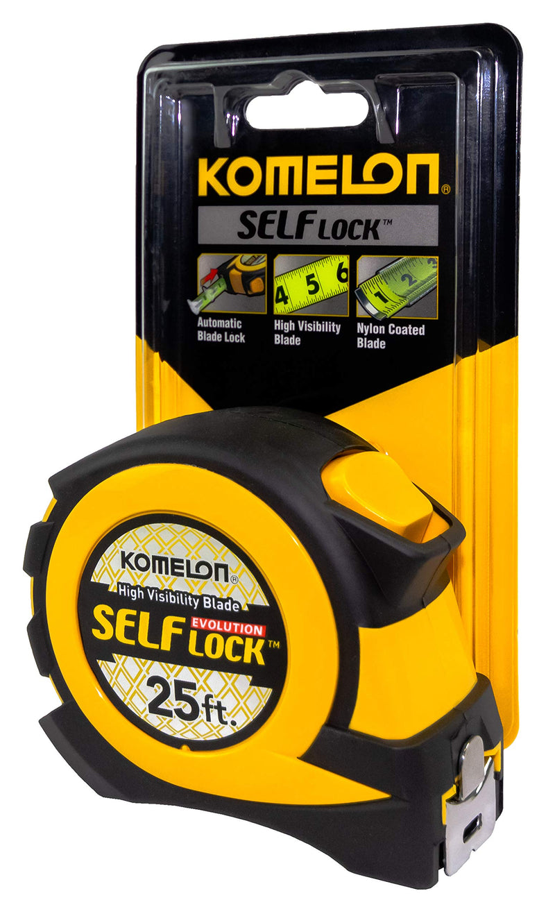 [Australia - AusPower] - Komelon EV2825 25' x 1" Self-Lock Evolution Tape Measure, 1-Pack 