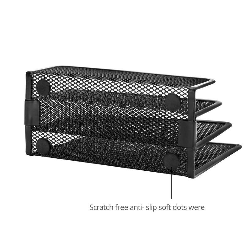 [Australia - AusPower] - Wikkiv Desktop Mail Organizer 2 Packs Small File Letter sorter for Any Home or Office Desk File Organizer Mail Sorter(6.7''3''5.2'') 2 Pack 