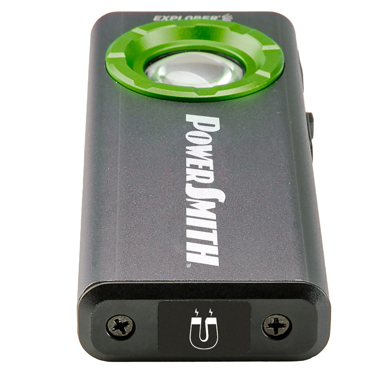 [Australia - AusPower] - POWERSMITH 1200 Lumen Rechargeable Work Light with Metal Housing, Magnetic Pocket Clip, USB-C Charging Cable, IPX7 Waterproof, and 2 Year Warranty (PLR12F2S) 