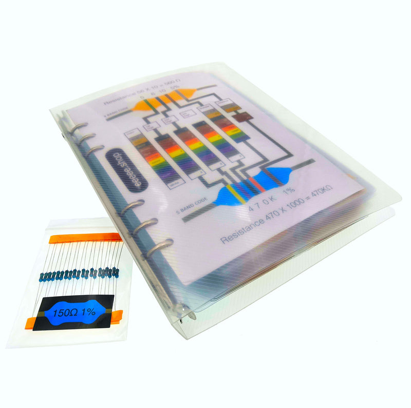 [Australia - AusPower] - EEEEE 61 Values (Pack of 1095) 1% 0.25w Resistor Book kit, 1Ω-10MΩ RoHS Compliant for Arduino, Assorted resistors Set, Assortment ohm Pack (Ω, K, M) 