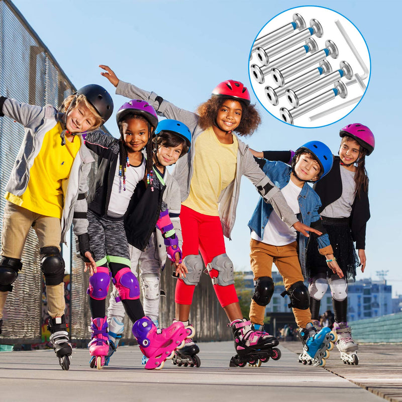 [Australia - AusPower] - Hotop 20 Sets Skate Wheel Socket Screw Inline Roller Skate Screws Shaft Hex Socket Screw with 2 Pieces Installation Tool 