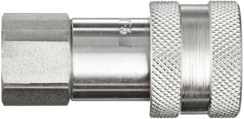 [Australia - AusPower] - Dixon Valve 3TF3 Steel High Pressure Ball Interchange Fitting, Coupler, 3/8" Coupling x 3/8" - 18 NPTF Female Thread 