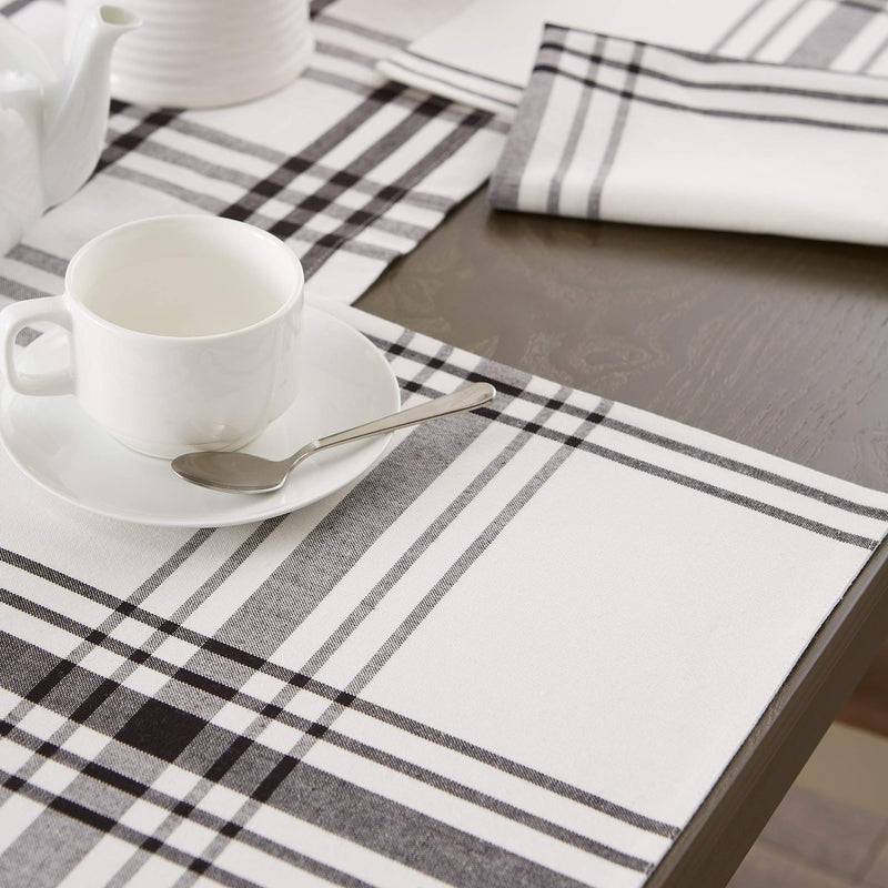 [Australia - AusPower] - DII Home Sweet Farmhouse Table Top Collection Stylish Décor for Family Dinners, Dinner Parties, Weddings & Everyday Use, Placemat Set, Black 6 Piece 