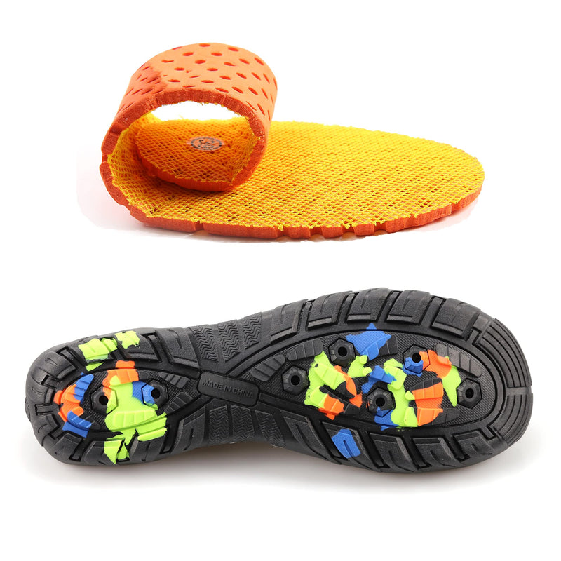 [Australia - AusPower] - Teemie Water Shoes for Men Women Quick-Dry Barefoot Aqua Sock Outdoor Athletic Sport Shoes 6 Women/4.5 Men 0-black 