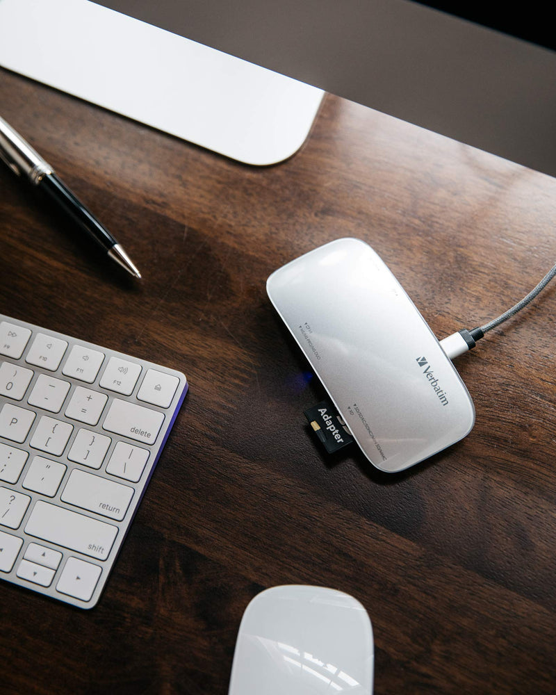 [Australia - AusPower] - Verbatim Universal Card Reader, USB 3.0 - Silver (97706) 