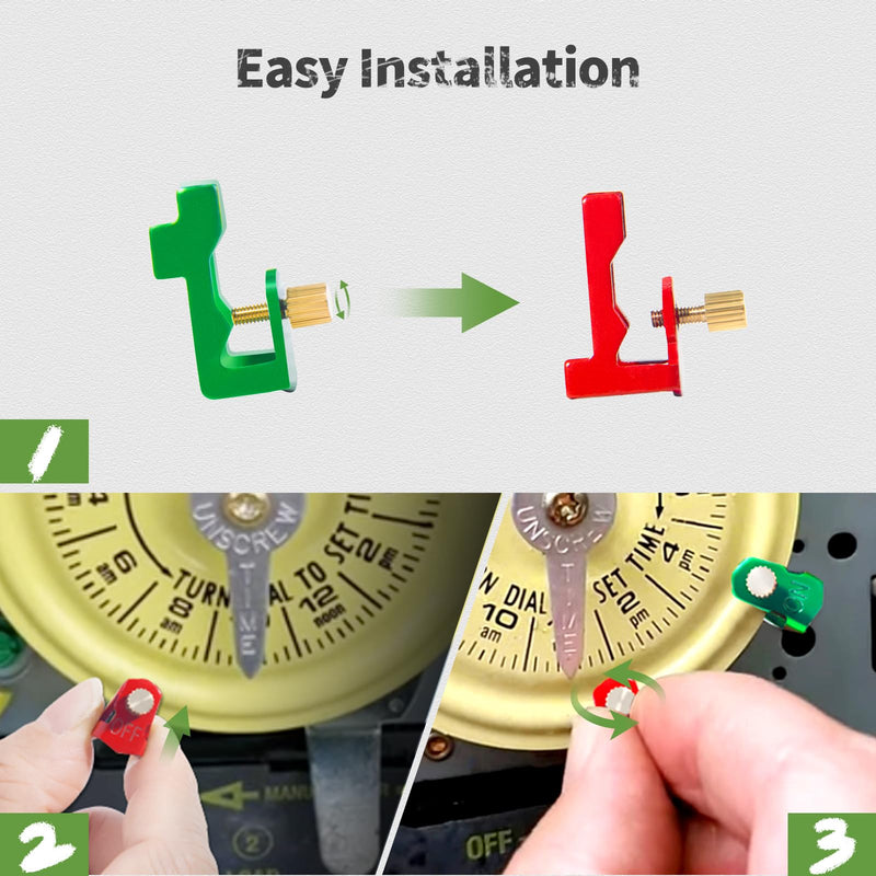 [Australia - AusPower] - Litorange Time Switch Replacement Trippers Kit (5 ON /5 Off /10 Screws) for Intermatic 156T1978A, T100 Series Timers, Pool Timer On Off Clips, Clock Dial Timers Trippers 10PCS 