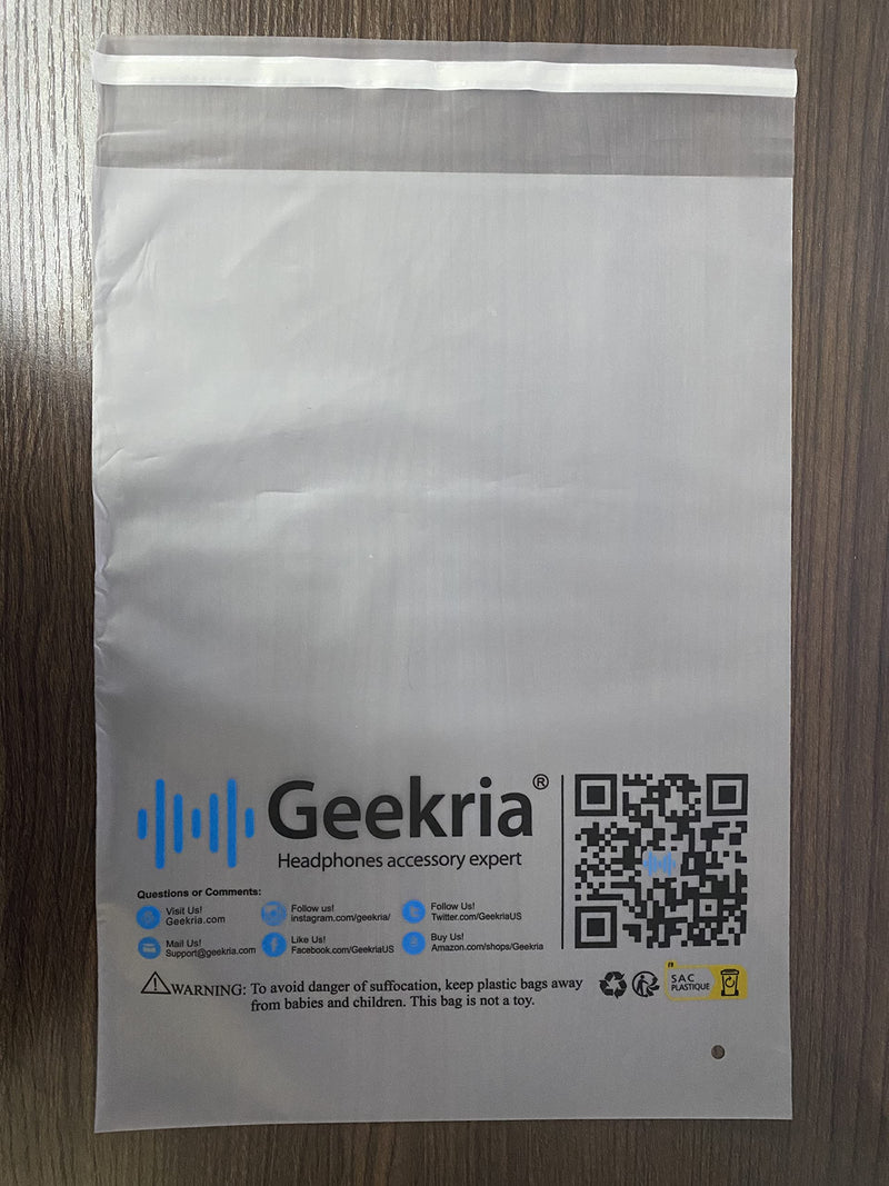 [Australia - AusPower] - Geekria Headphones Pouch Compatible with AirPod Max Case, Replacement Protective Travel Carrying Bag with Cable Storage (Black) 