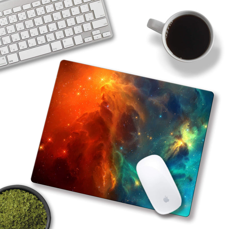 [Australia - AusPower] - Shalysong Cool Galaxy Mouse Pad Personalized Custom Design Computer Laptop Mouse Pad Non-Slip, Washable 9.7 x 7.9 inch Square galaxy 