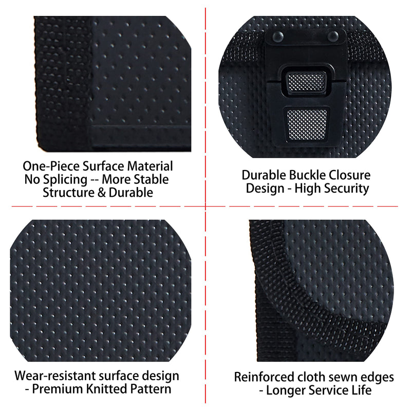 [Australia - AusPower] - FANWU Legal Size 13 Pocket Accordian File Organizer Expanding File Folder for FC A4 Paper, Briefcase File Case with Durable Handle & Buckle Closure for School Home Business (Black) Black-2 