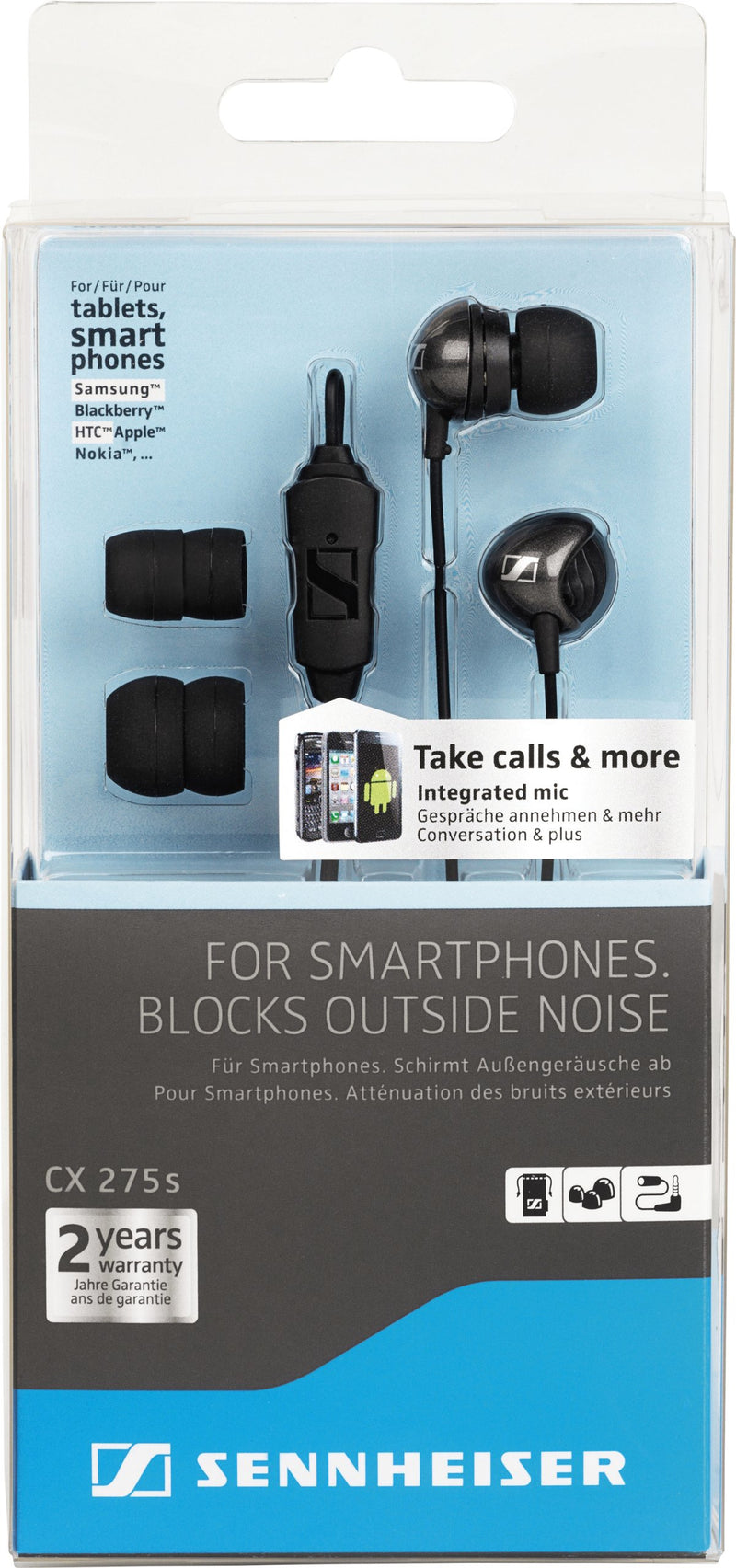 [Australia - AusPower] - Sennheiser CX 275 S Universal Mobile Headset Standard Packaging 