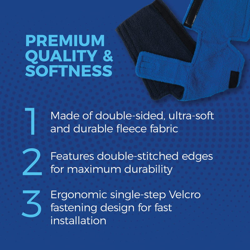[Australia - AusPower] - CPAP Neck Pad Headgear Strap Cover by Snugell®,| Includes 2 Extra Universal Strap Covers| Fits All Major Headgear Brands | Ultra-Soft Fleece Fabric | Ergonomic Design for Comfort 