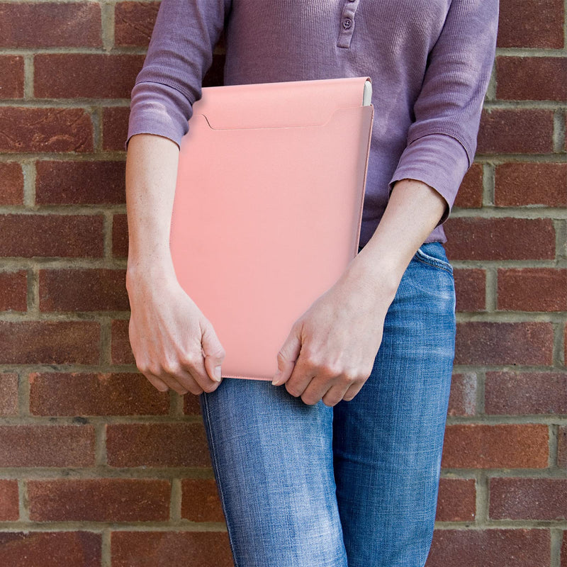 [Australia - AusPower] - 13.3-14" Laptop Sleeve, Padded Laptop Case, Thin Portable Versatile Laptop Case Bag Compatible with Laptop 2022 Pro 14 inch/2015 Pro 13.3 inch/2015 Air 13.3 inch (Light Pink) Light pink 