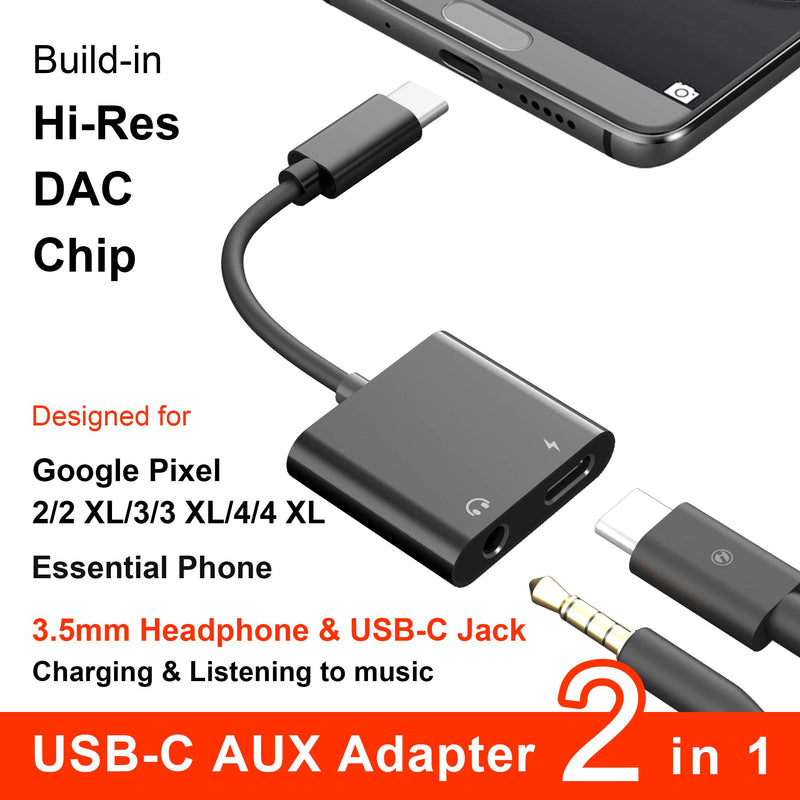 [Australia - AusPower] - USB C to 3.5mm Headphone & Charge Adapter,ivoros Type C Audio Jack Earphone Aux Converter,Work for Samsung Galaxy s21/s20/FE 5G/Ultra/Note 20/10+Plus,Google Pixel 5/4/3/2 XL,iPad Pro/Air 4/Mini 6 