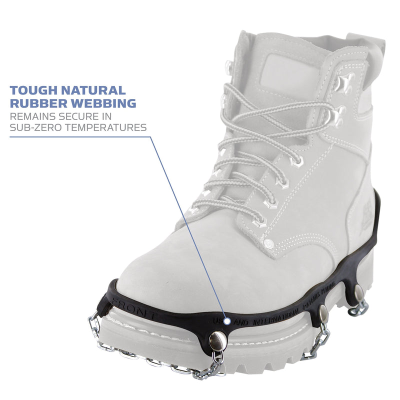[Australia - AusPower] - Yaktrax Traction Chains for Walking on Ice and Snow (1 Pair) Large 