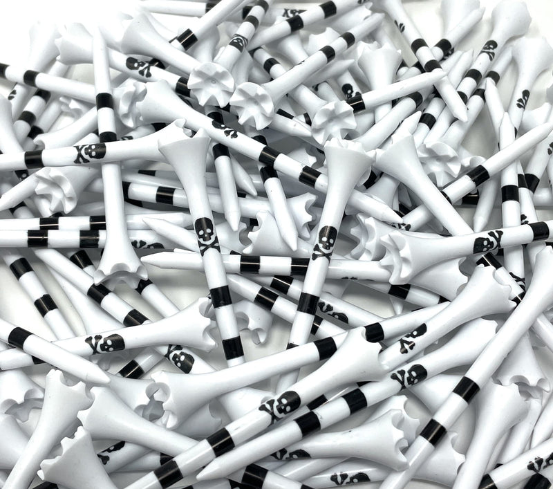 [Australia - AusPower] - NorthPointe Skull and Crossbones Golf Tees Plastic 3 1/4-100 Tees in Bulk 