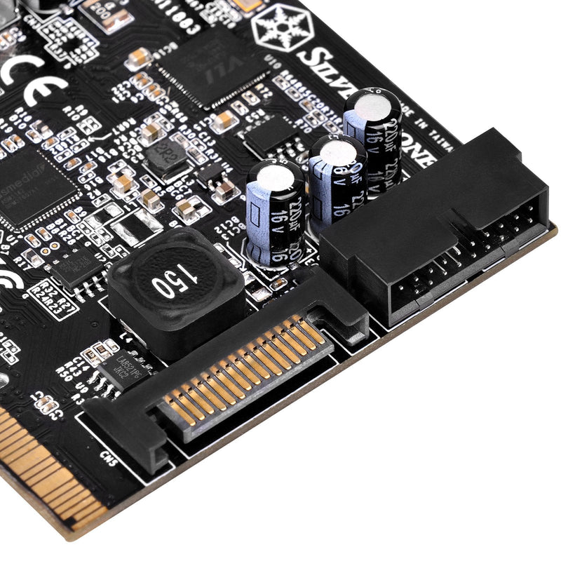 [Australia - AusPower] - SilverStone Technology Silverstone USB 3.1 and 3.0 PCIe Card with External Type C and Internal 19 Pin Connector ECU05 Components Other 