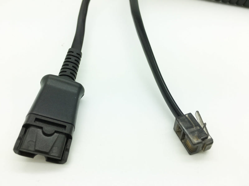 [Australia - AusPower] - Premium Quick Disconnect Cable Compatible with Mitel, Plantronics U10P Polaris H-Series headsets with Built-in Amplifier, Polycom VVX, Analog Deskphones, Avaya, Nortel, Aastra | 27190-01 2719001 