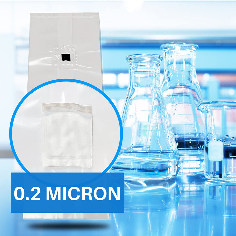 [Australia - AusPower] - Mushroom Grow Bags with Self Healing Injection Port - 20 Bags - Evviva Sciences - 0.2 Micron Patch - Thick 3mm Polypropylene - Autoclavable, Durable, & Tear Resistant 