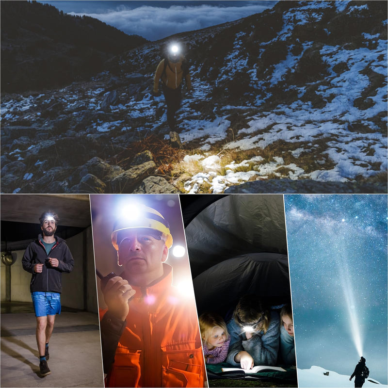 [Australia - AusPower] - sofirn Bright Led Headlamp Rechargeable, H05B 1200 Lumens Lightweight Head Flashlight with Red Light, Adjustable Headband, 180 Degree Movable Tilt, Head Lamp for Adults Camping Hiking Fishing 