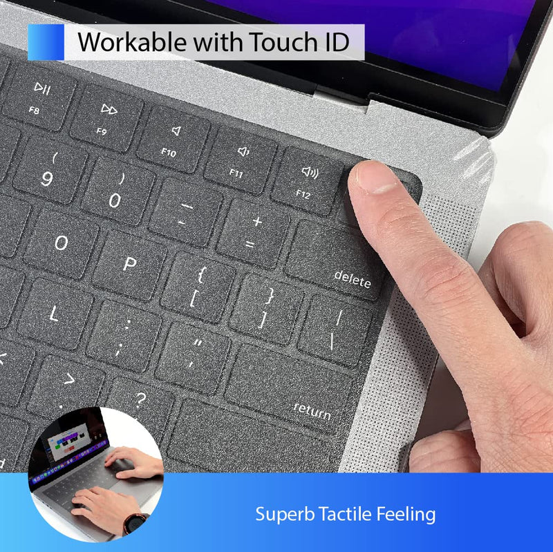 [Australia - AusPower] - KeyboardMask for MacBook Pro 14" Full Cover for Keyboard + Touchbar / Pad / ID Work While Covered Ultra Thin Keyboard Cover Protector Waterproof Anti-Dust MacBook Pro 14 (2021) 