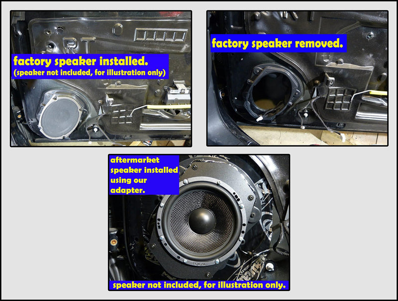 [Australia - AusPower] - Universal 6"x9" 6x9 to 5 1/4" 5.25" Speaker Adapter Spacer Rings - SAK045_475-1 Pair 