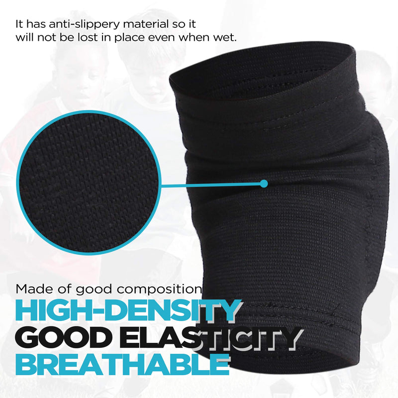 [Australia - AusPower] - Bodyprox Volleyball Knee Pads for Junior Youth, 1 Pair Unisex (8-13 Years) 8-13 Years 