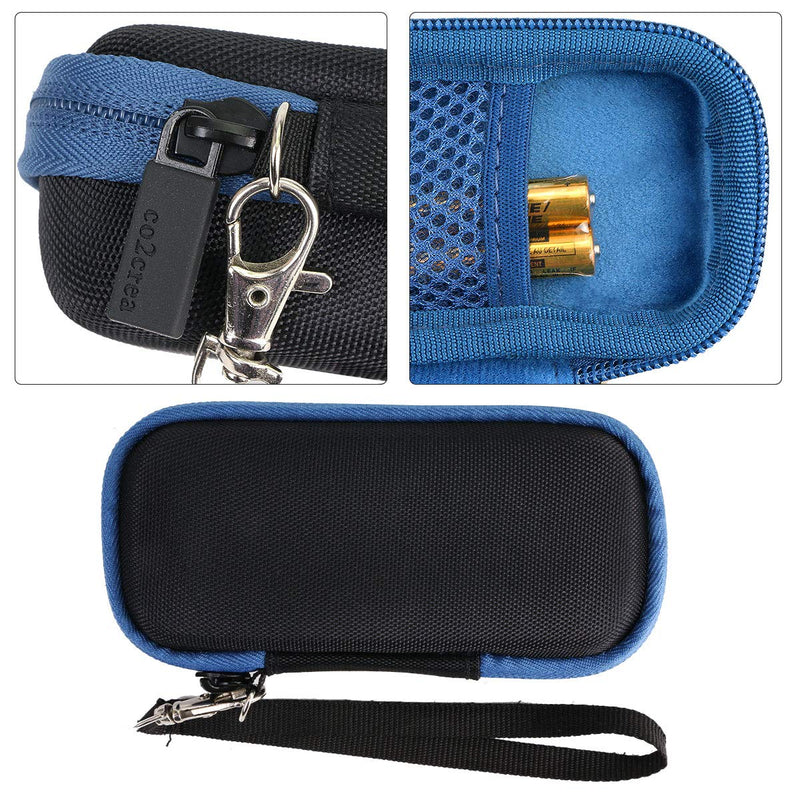 [Australia - AusPower] - co2crea Hard Travel Case Replacement for Bosch GLM 20 Compact Blaze 65' Distance Measure (Black Case + Inside Blue + Blue Zipper) 