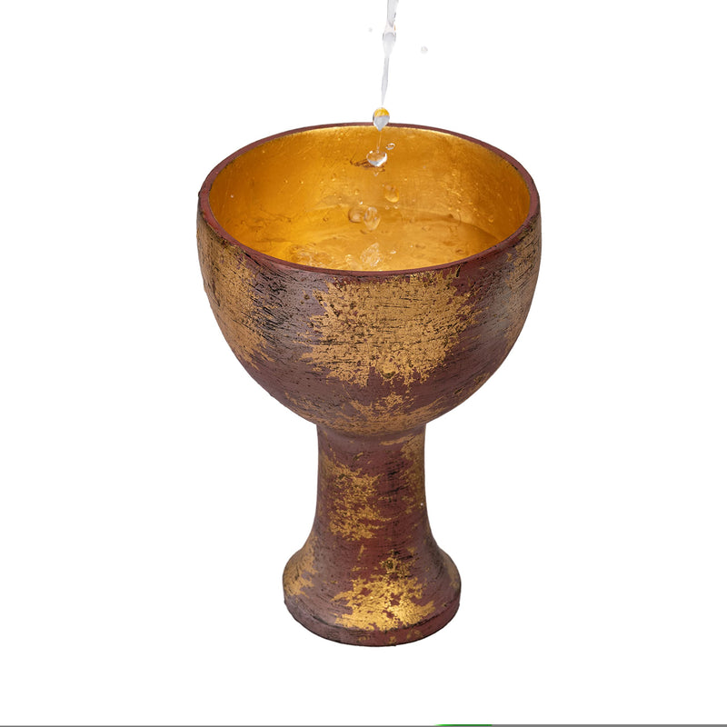 [Australia - AusPower] - Holy Grail Cup, Indiana Jones Holy Grail Cup, Raiders of The Lost Ark Holy Cup Props Gold Cup One Size 