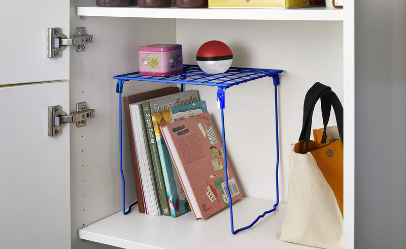 [Australia - AusPower] - LockerMate Stac-A-Shelf Locker Shelf, Stackable, Extra Tall, Fits Standard Size School Lockers, Blue 