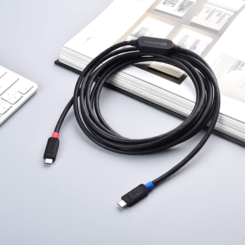 [Australia - AusPower] - Cable Matters Active USB C Cable 10 ft with 4K Video, 10 Gbps Data Transfer and 60W Charging for Portable Monitor, Oculus Quest VR Headset, and More 