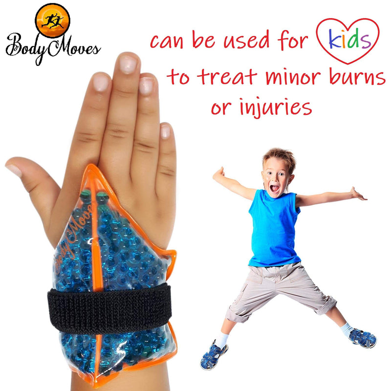 [Australia - AusPower] - BodyMoves Finger and Toe Gel Pack -Reusable hot and Cold Therapy for Trigger Mallet Broken Finger Injuries Pain Knuckle Joint Fracture cryotherapy Strain Sprain Fasciitis (2 pcs, Finger Gel Pack) 2 Count (Pack of 1) 