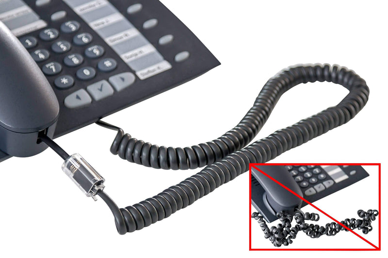 [Australia - AusPower] - Helonge Telephone Cord Detangler, 2 Pcs Rotatable Phone Cable Untangler 360 Degree Swivel Landline Handset Cord Untangler 