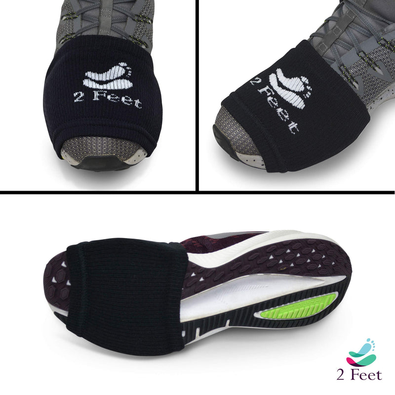 [Australia - AusPower] - 2 FEET Socks for Dancing on Smooth Floors, Dance Socks Over Sneakers, Smooth Pivots and Turns on Wood Floors, 4 Pairs Pack Black, Black, Black, Black 