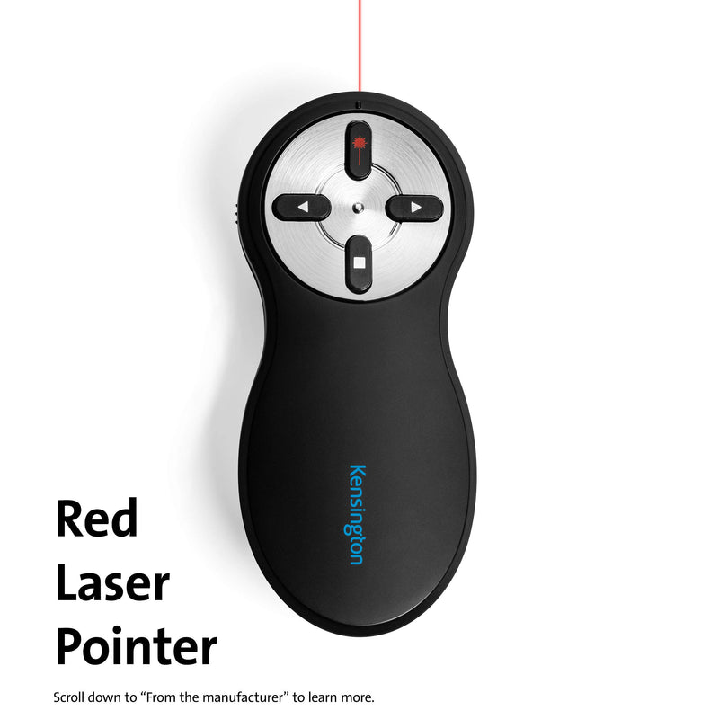 [Australia - AusPower] - Kensington Wireless Presenter with Red Laser Pointer - New Model (K33272WW) Red Pointer - new version 