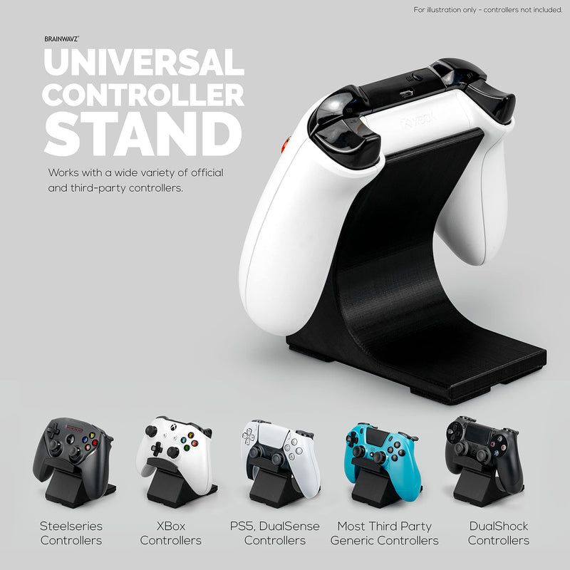 [Australia - AusPower] - Game Controller Desktop Holder Stand (2 Pack) - Universal Design for Xbox ONE, PS5, PS4, PC, Steelseries, Steam & More, Reduce Clutter UGDS-05 by Brainwavz 