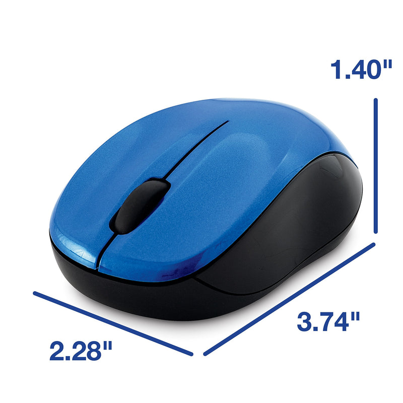 [Australia - AusPower] - Verbatim Silent Wireless Blue LED Mouse - Blue Blue Mouse 