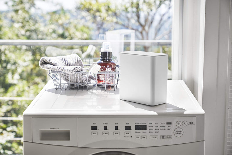 [Australia - AusPower] - Yamazaki Home Plate Magnetic Detergent Pod Container closet storage and organization systems, One Size, White 